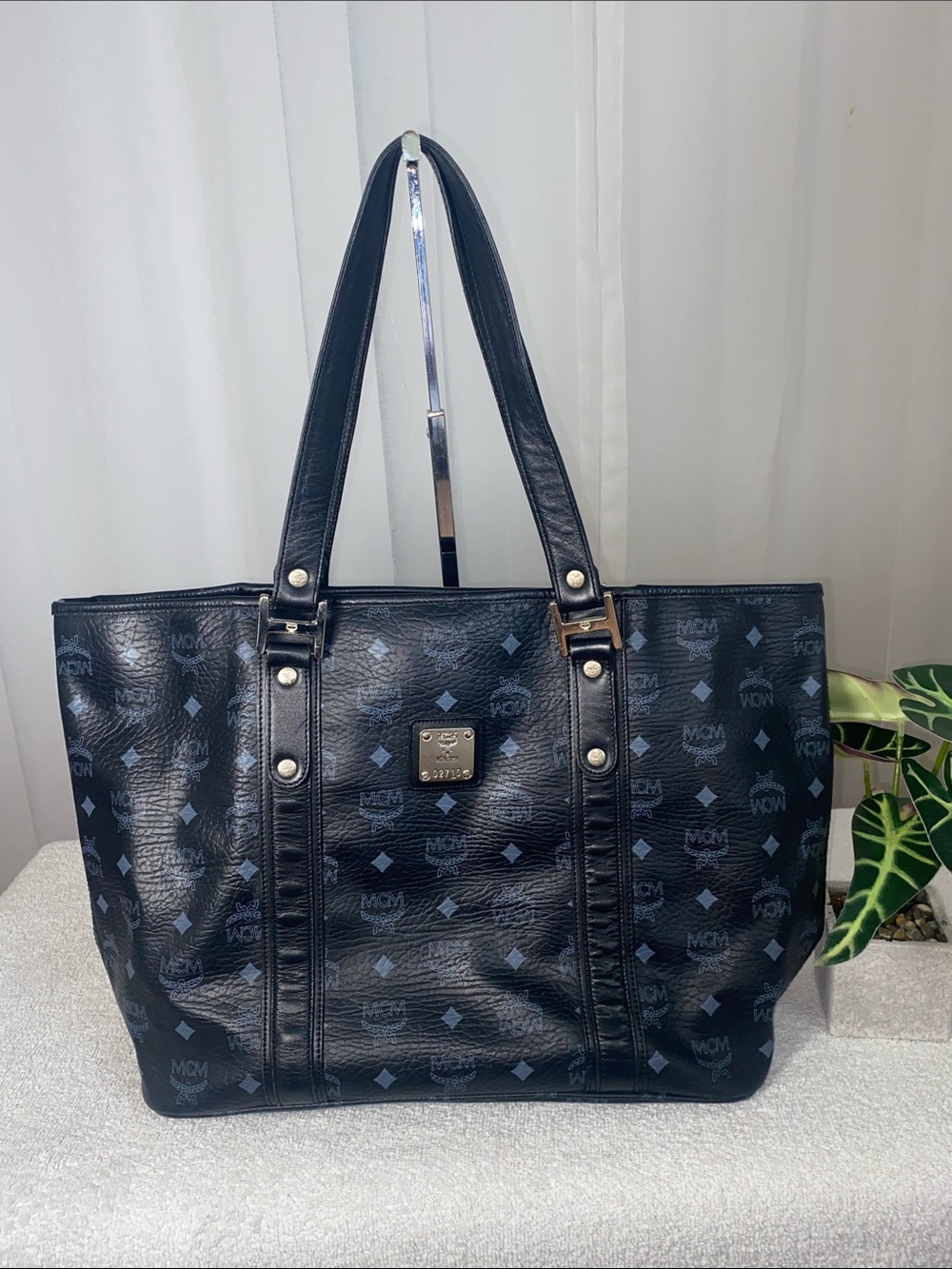 GUC MCM Visetos Monogram Tote Bag